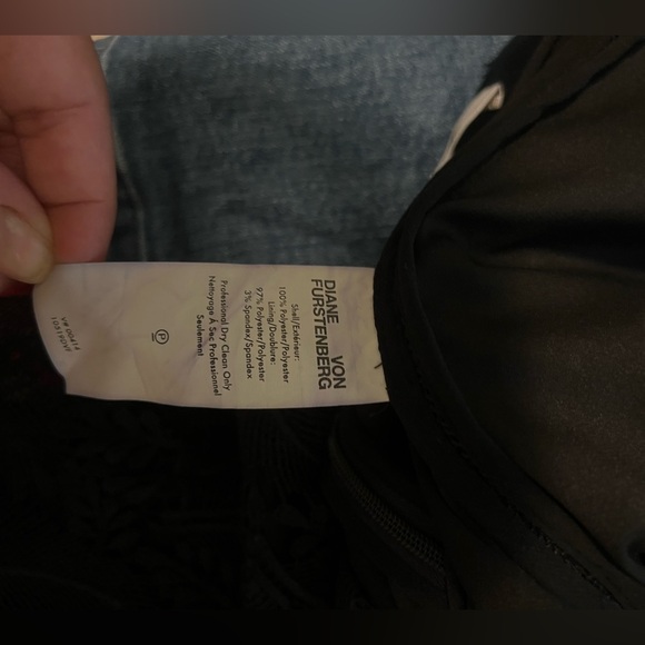 Black DVF Midi Lace Skirt - Picture 6 of 8